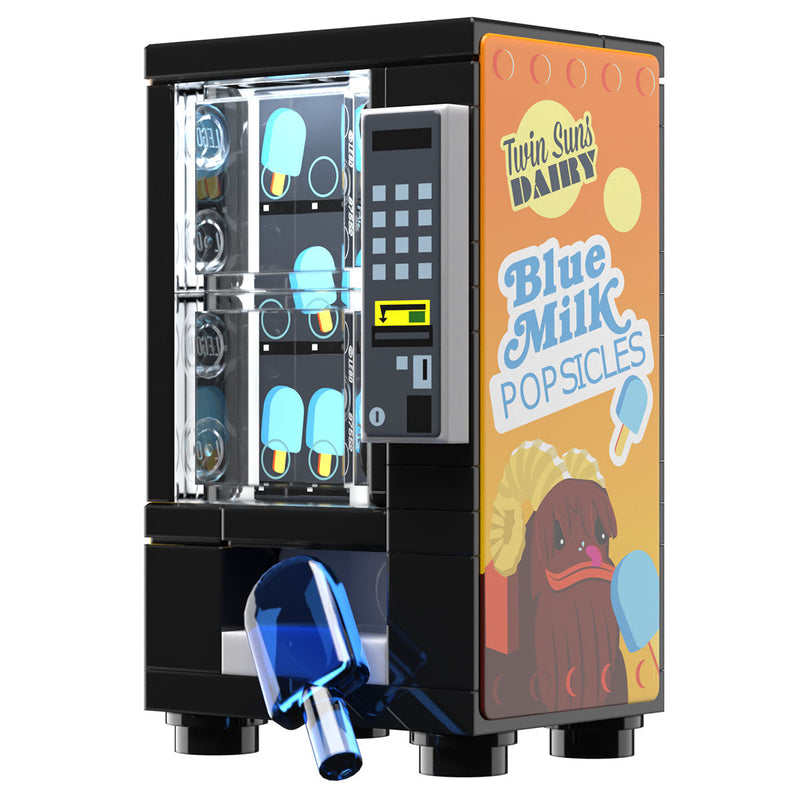Blue Milk Popsicles Vending Machine Building Set made using LEGO parts - B3 Customs-Custom LEGO Kit-BIG FRENCHIES-B3 Customs