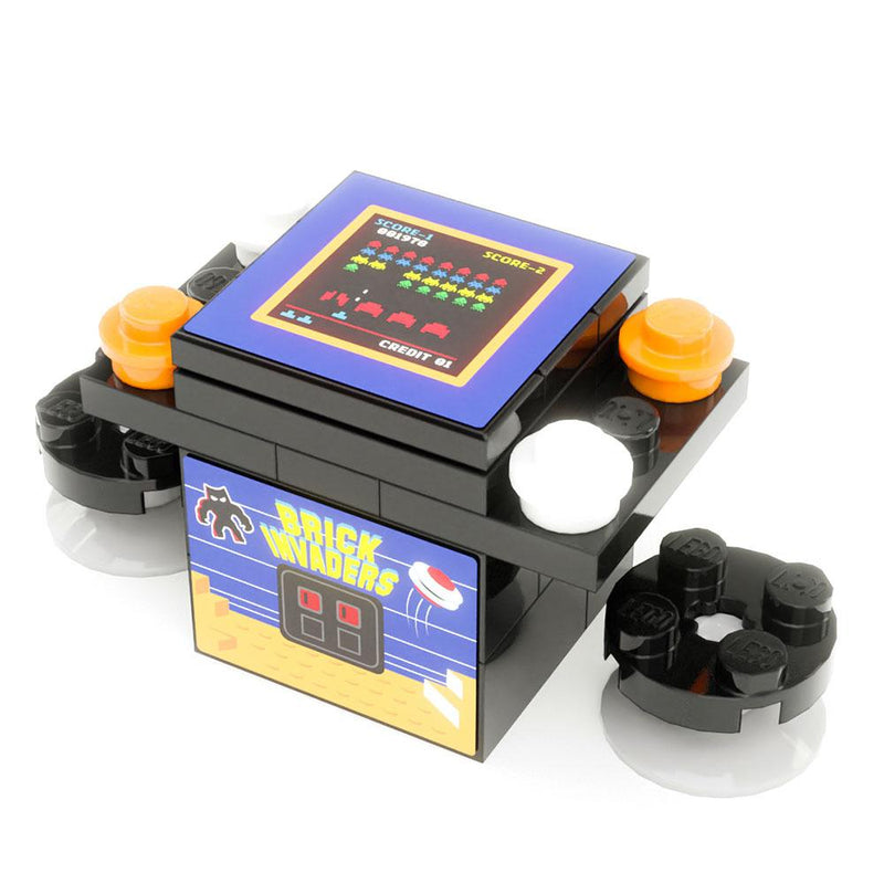 Brick Invaders 2-Player Classic Arcade made using LEGO parts - B3 Customs-Custom LEGO Kit-BIG FRENCHIES-B3 Customs