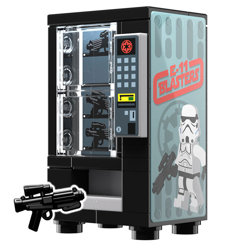 E-11 Blaster Vending Machine for Trooper minifigs made using LEGO parts-Custom LEGO Kit-BIG FRENCHIES-B3 Customs
