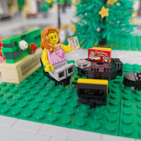 Christmas Cake Box and Christmas Cakes - Custom Printed Using LEGO® Parts
