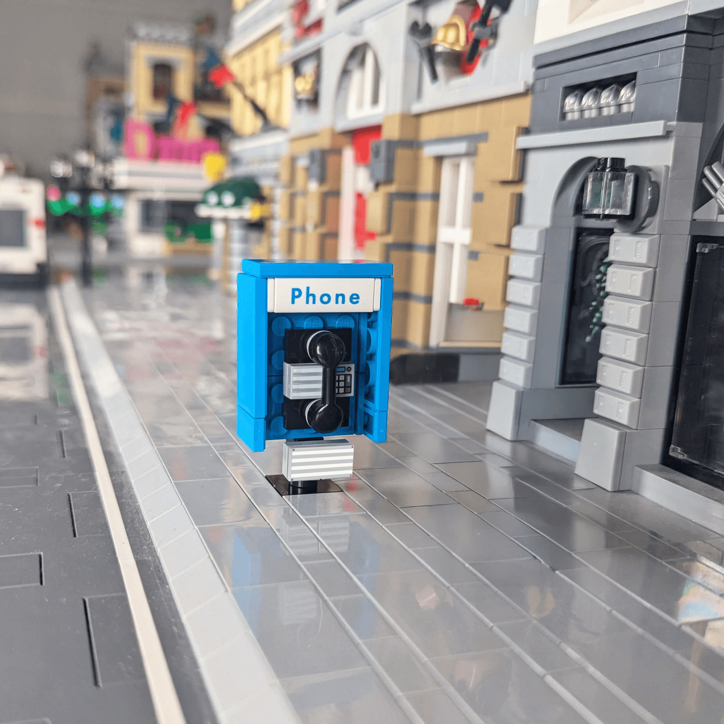 Phone Booth - Pay Phone -  Custom Printed Set - Made Using LEGO® Parts