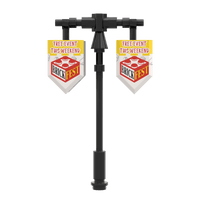 Brick Fest Event Banners with Post - Printed Mini Build - Made Using LEGO® Parts