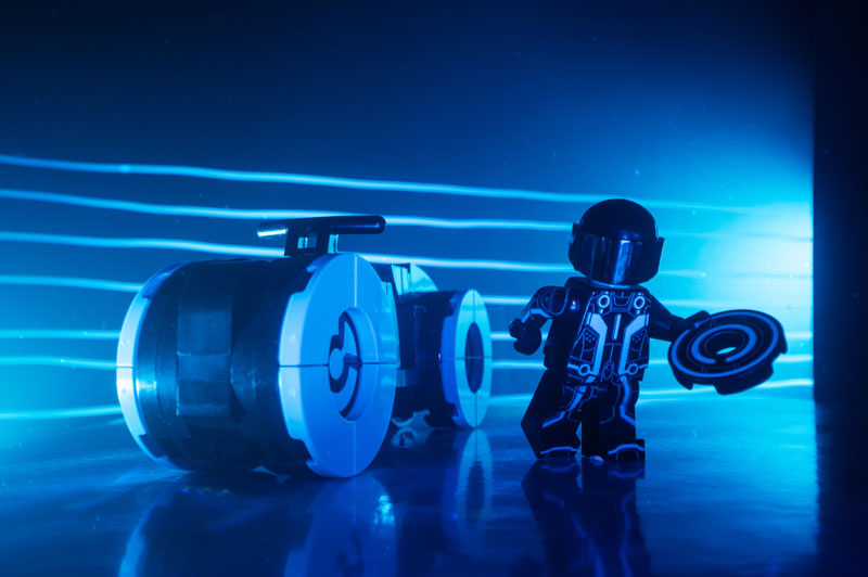 BLOK Lightcycle w/ Minifig-Custom LEGO Kit-BIG FRENCHIES-B3 Customs