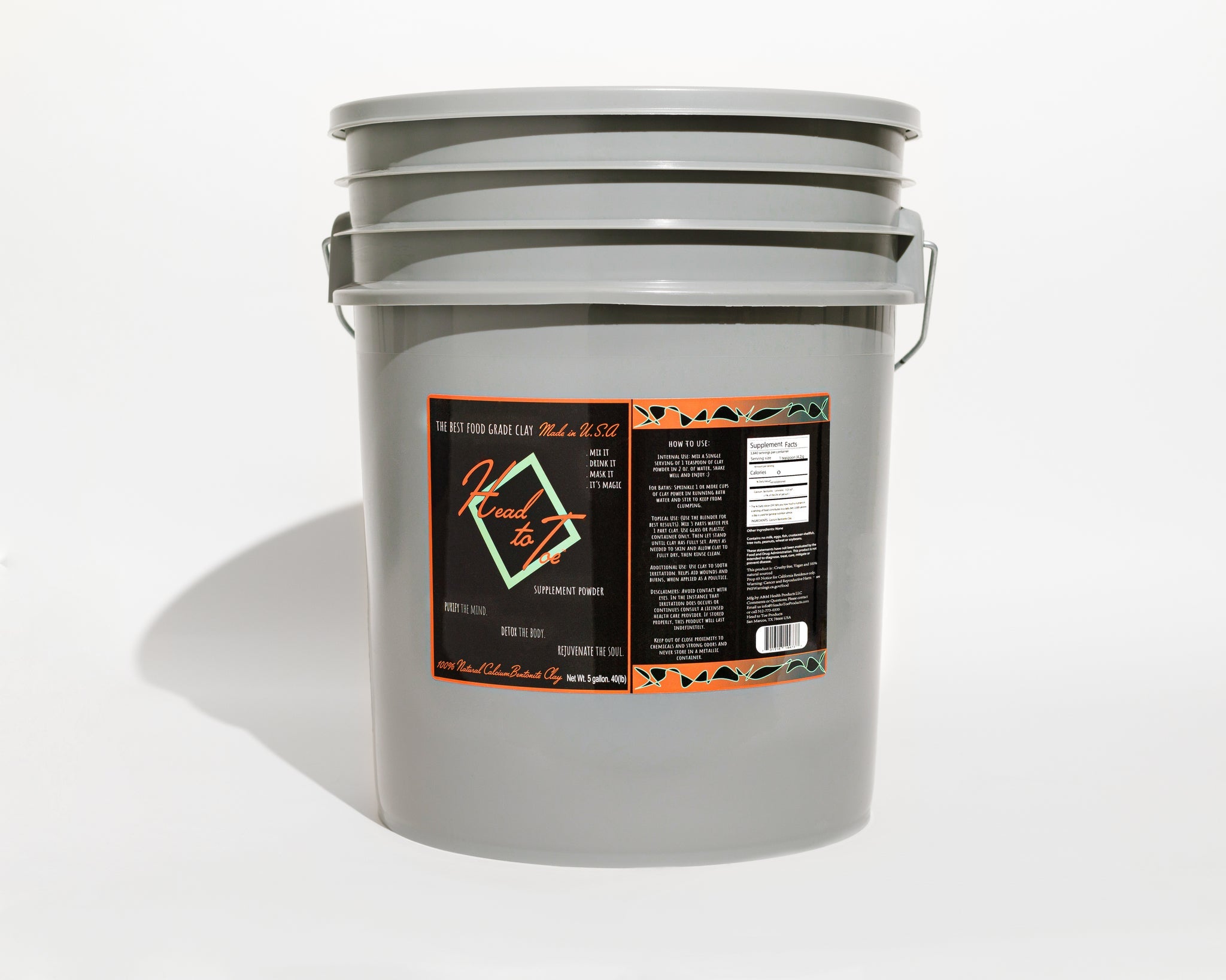 Premium Calcium Bentonite Clay - Ultra-Fine Grade, Lab Tested Purity