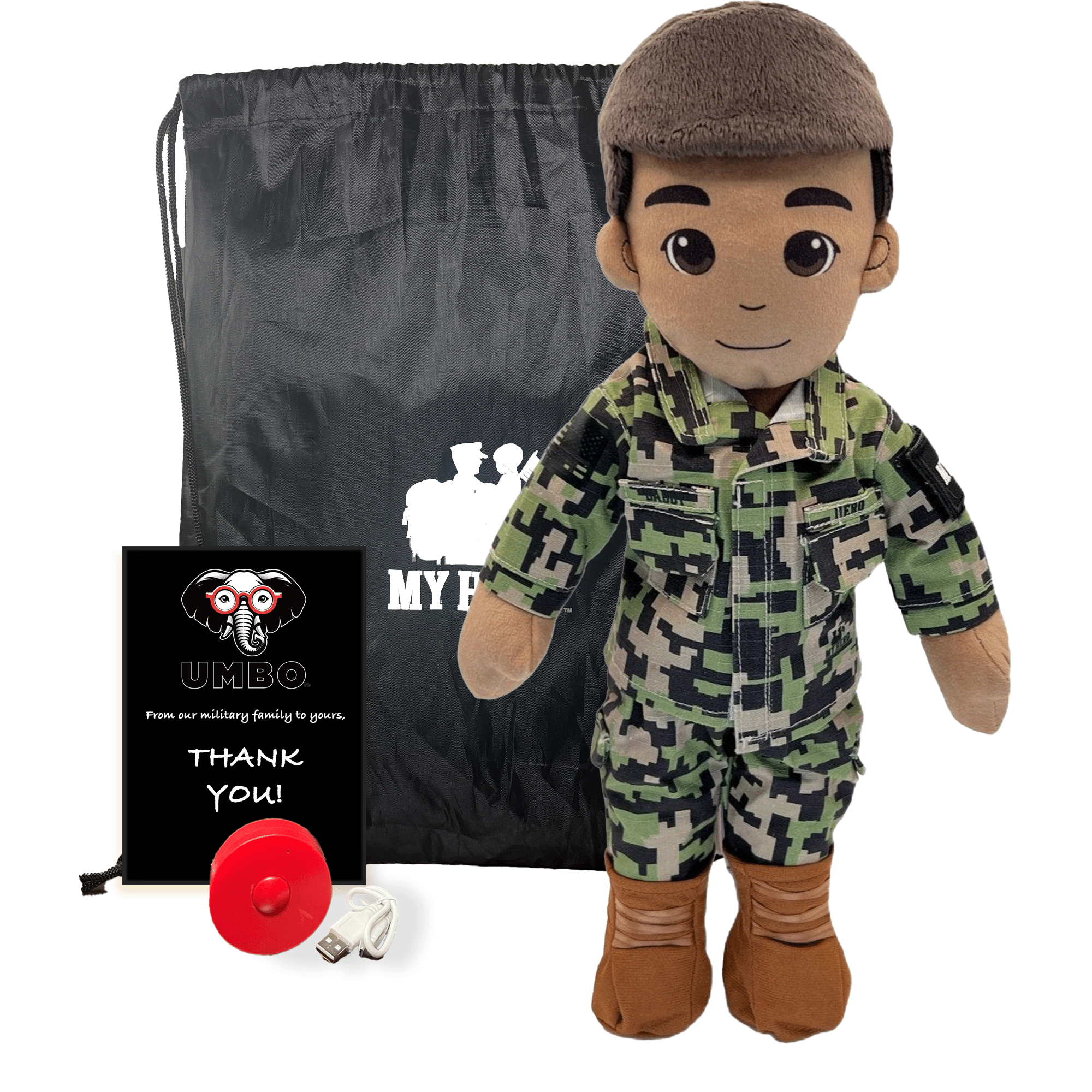 My Hero™ Daddy Doll Navy Sailor | Custom Recordable Plush