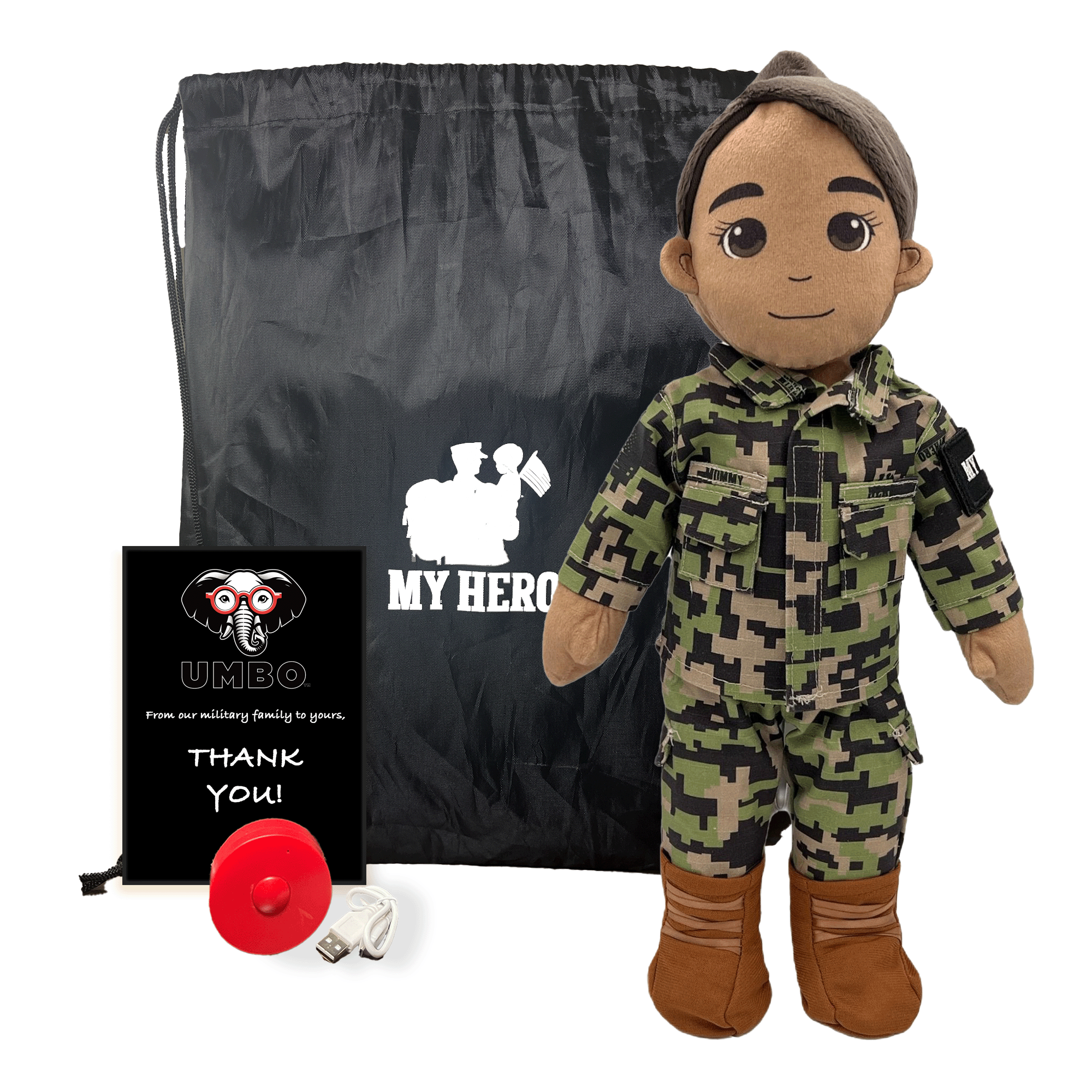My Hero™ Daddy Doll Navy Sailor | Custom Recordable Plush
