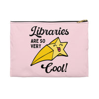 Cute Bookish Pouch with Zipper for Librarian - BIG FRENCHIES