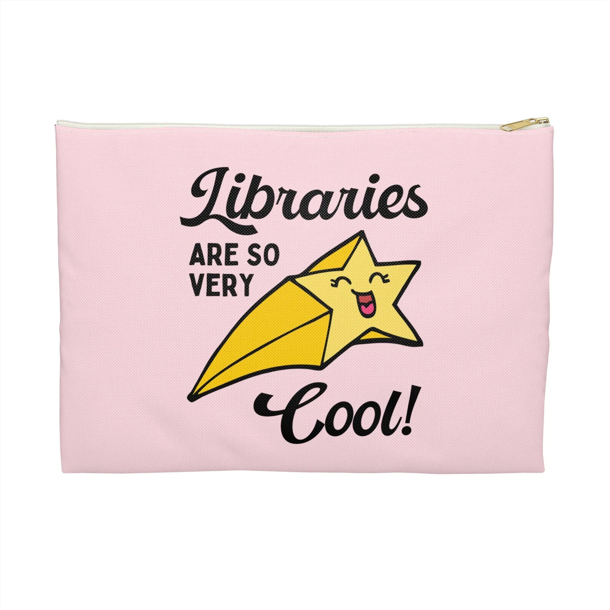 Cute Bookish Pouch with Zipper for Librarian - BIG FRENCHIES