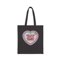 Cute Bookish Vampire Tote