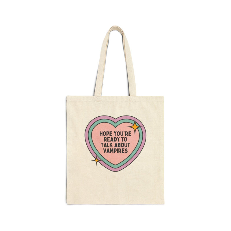 Cute Bookish Vampire Tote - BIG FRENCHIES