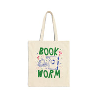 Cute Bookworm Tote Bag