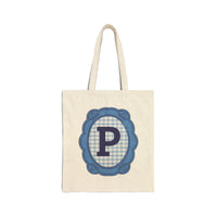 Cute Initial Tote Bag for Daughter, Gingham Birthday Present for Niece, Cousin or Sister, Pretty Matching Bachelorette Tote for Bridesmaid P - BIG FRENCHIES
