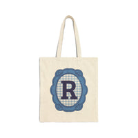Cute Initial Tote Bag for Daughter, Gingham Birthday Present for Niece, Cousin or Sister, Pretty Matching Bachelorette Tote for Bridesmaid R - BIG FRENCHIES