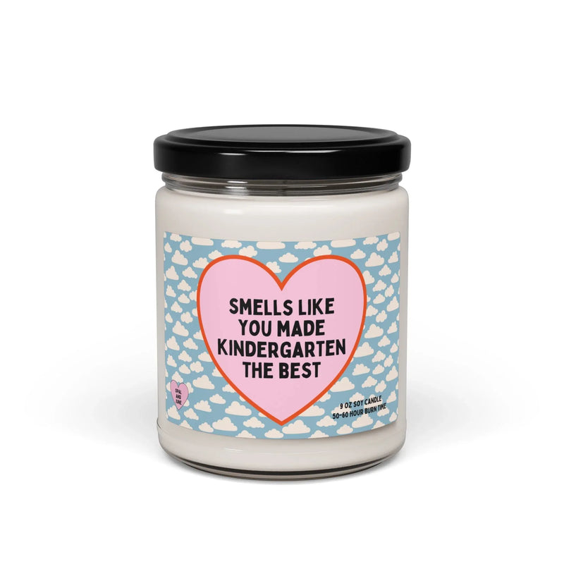 Cute Kindergarten Teacher Candle - BIG FRENCHIES