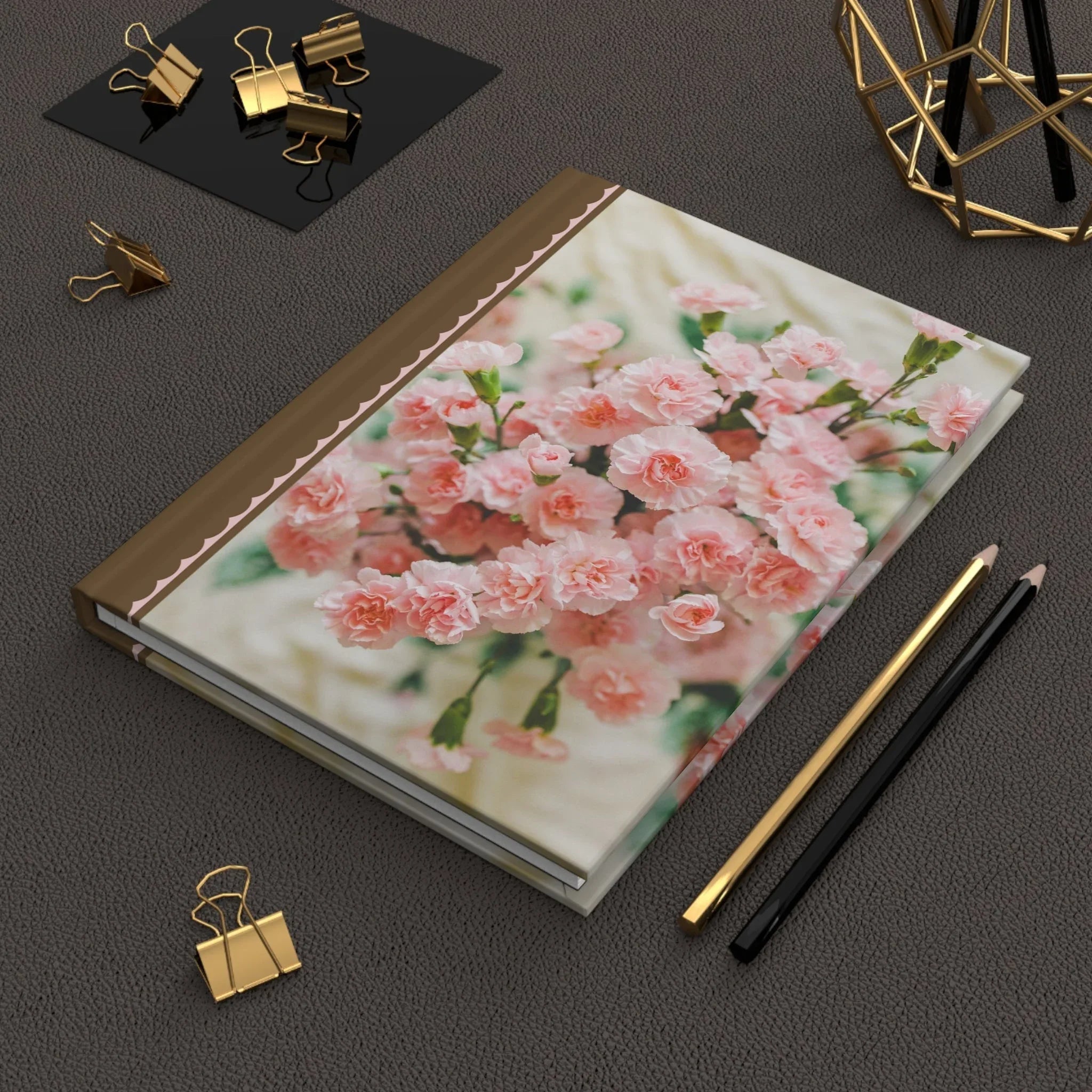 Cute Pink Carnation Journal - BIG FRENCHIES