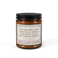 The Girl Who Knows About Science Candle
