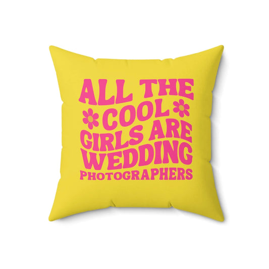 Cute Wedding Photographer Pillow: Funny Retro Aesthetic Gift for Elopement Photographer - BIG FRENCHIES