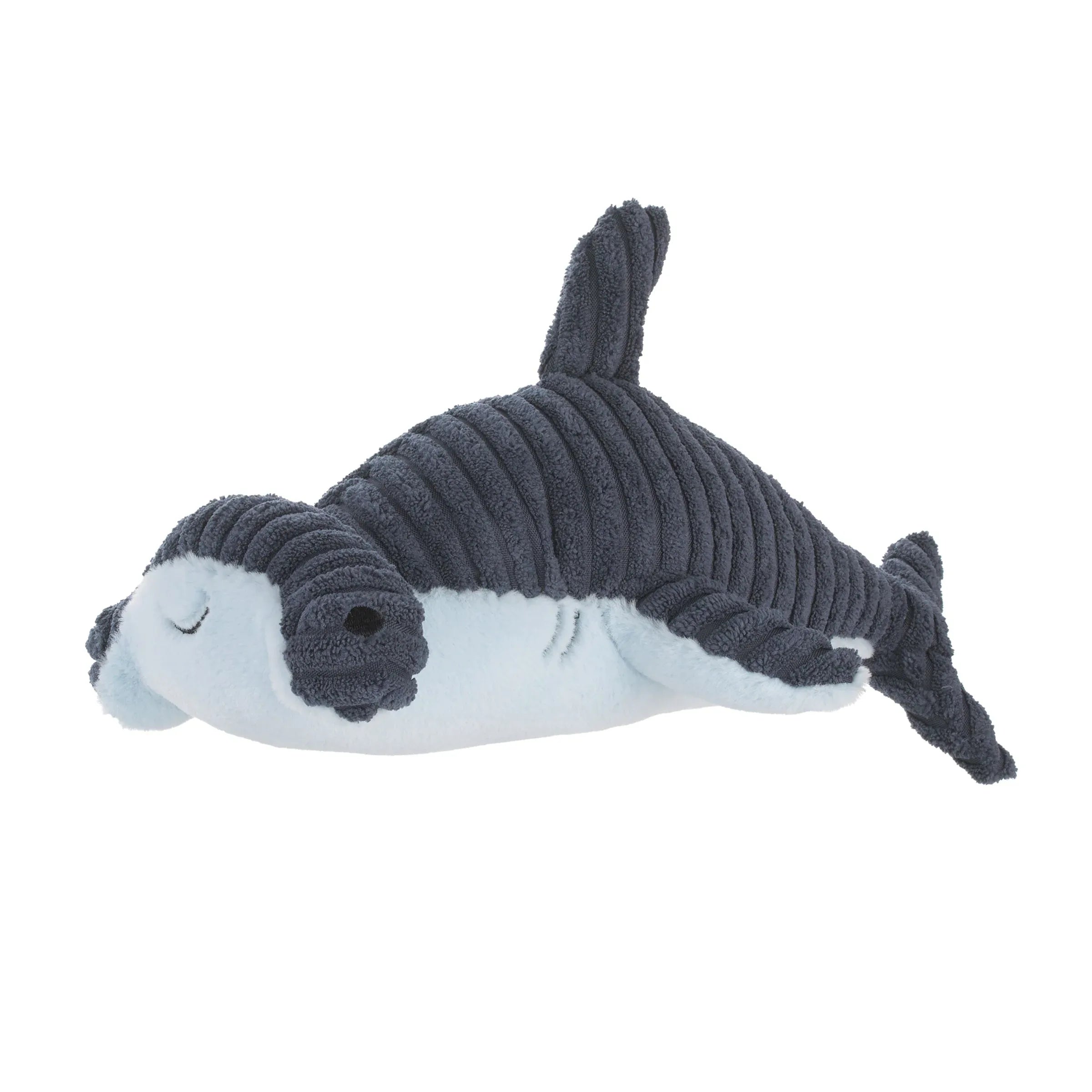 Explore Dream Discover Navy, and Light Blue Hammerhead Shark Shaped Plush Stuffed Animal - BIG FRENCHIES