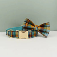 Personalized Autumn Blue Plaid Classic Set