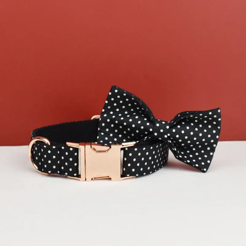 Personalized Black Polka Dot Classic Set