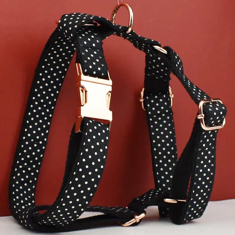 Personalized Black Polka Dot Classic Set