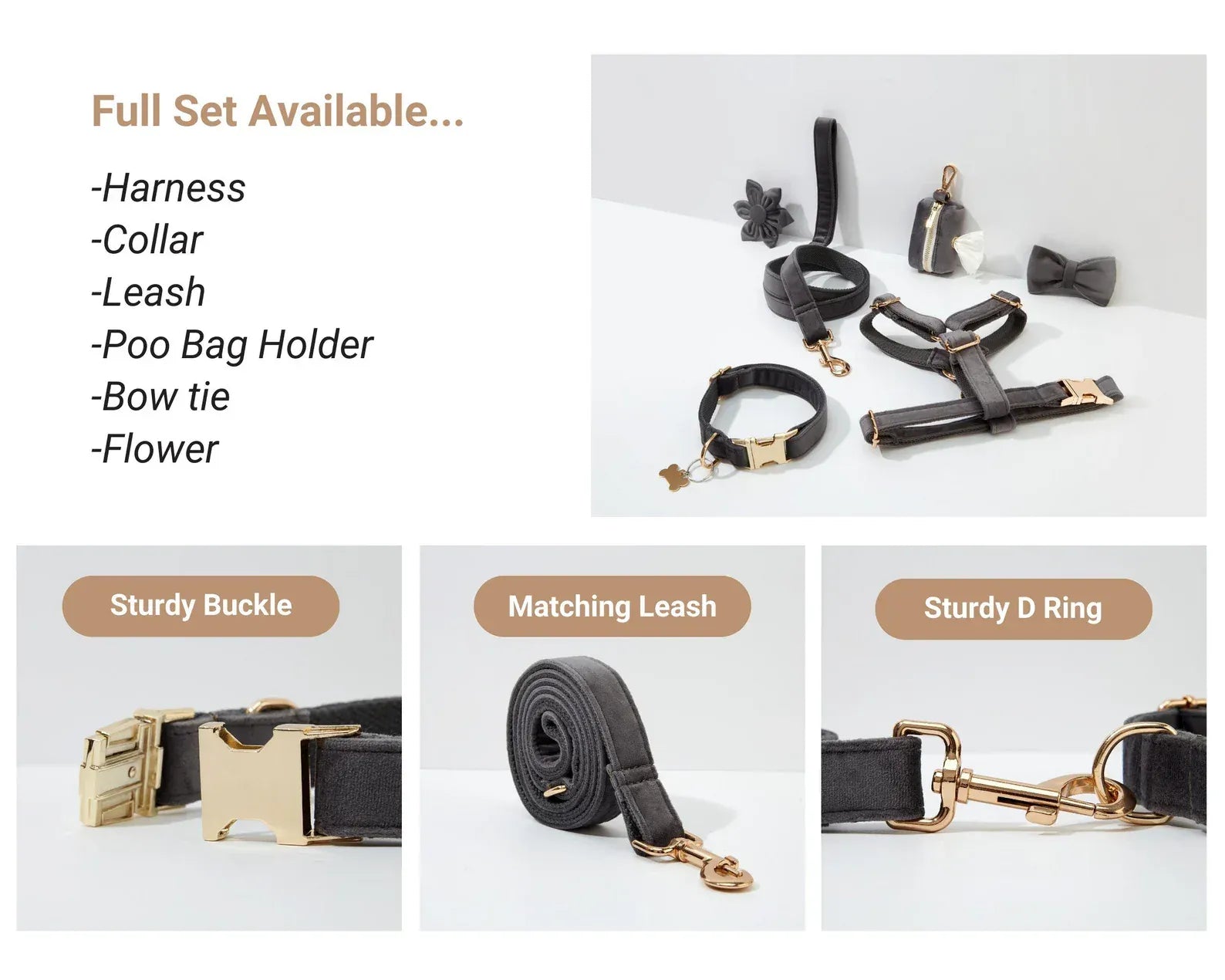 Personalized Black Velvet Classic Set