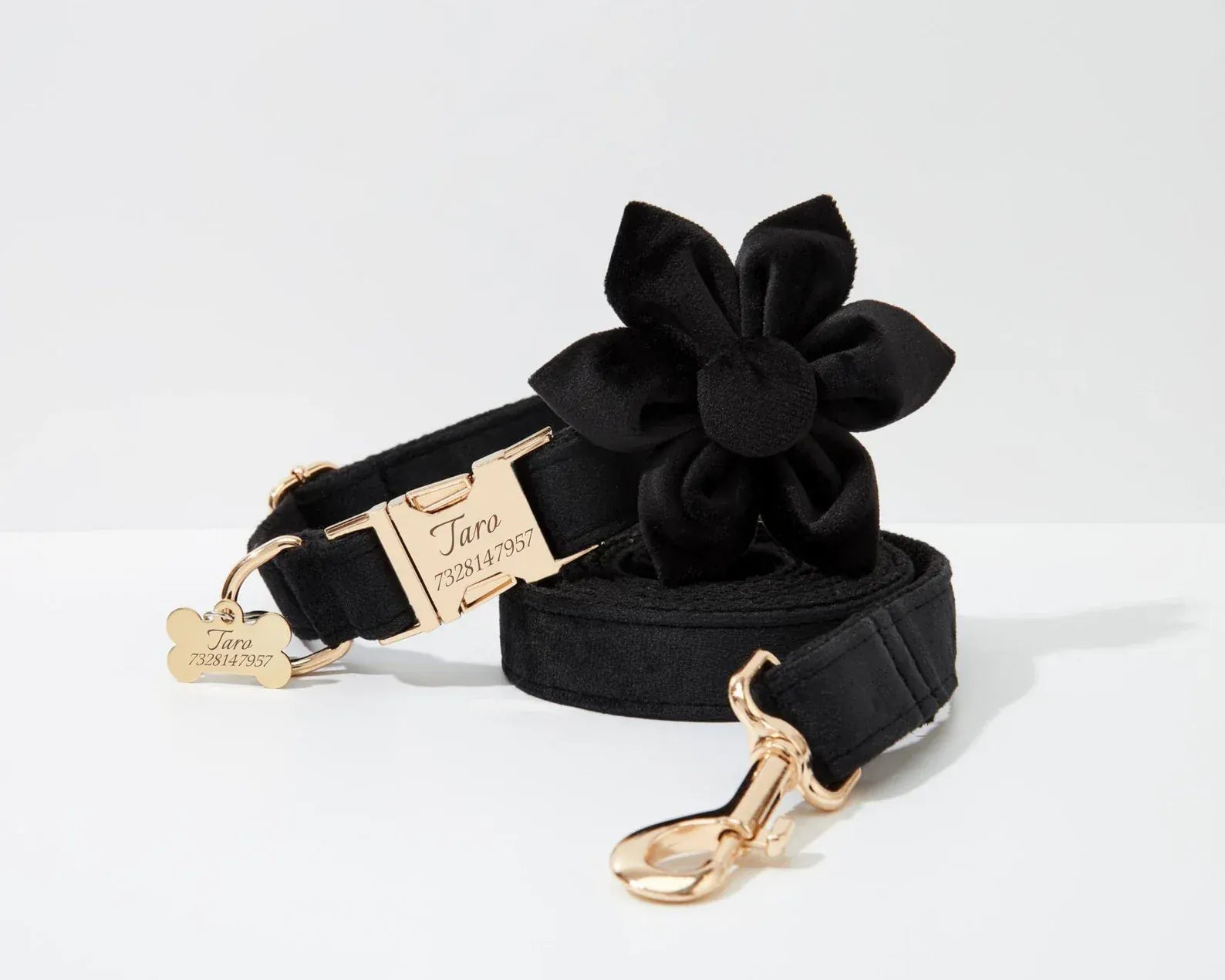 Personalized Black Velvet Classic Set