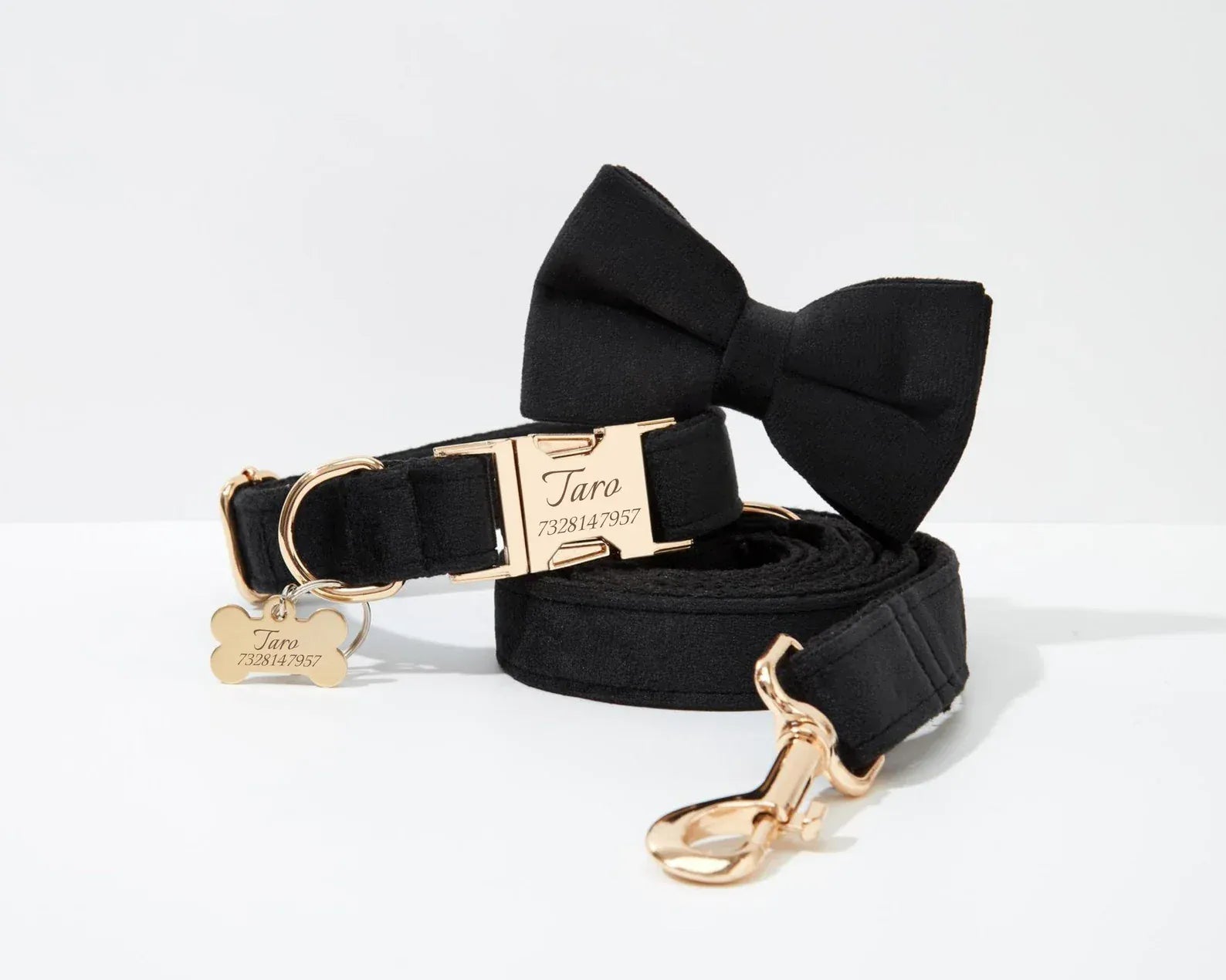 Personalized Black Velvet Classic Set