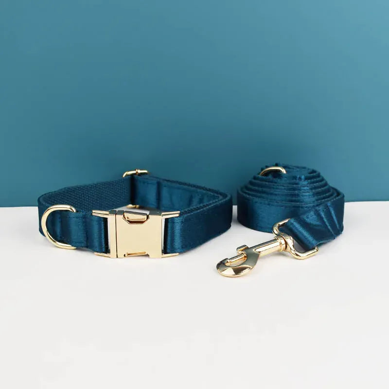 Personalized Blue Green Satin Classic Set