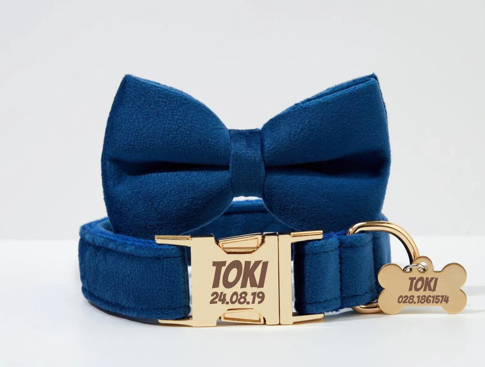 Personalized Blue Velvet Classic Set