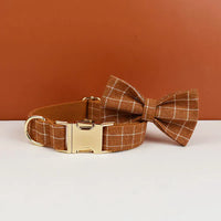 Personalized Classic Brown Plaid Classic Set