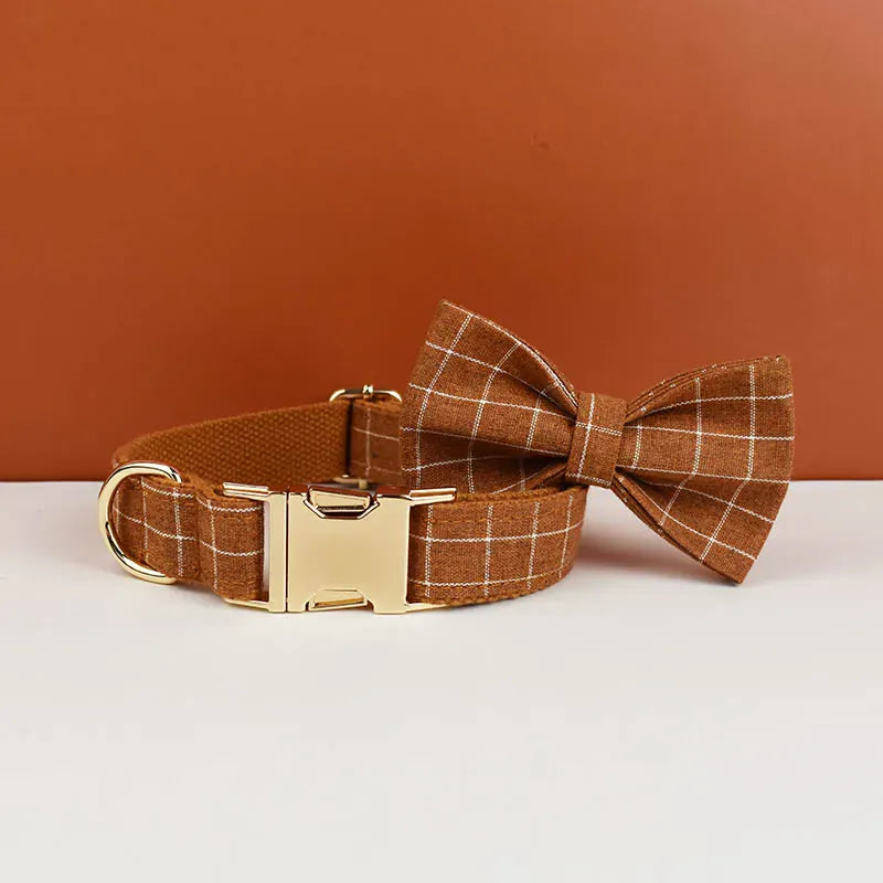 Personalized Classic Brown Plaid Classic Set