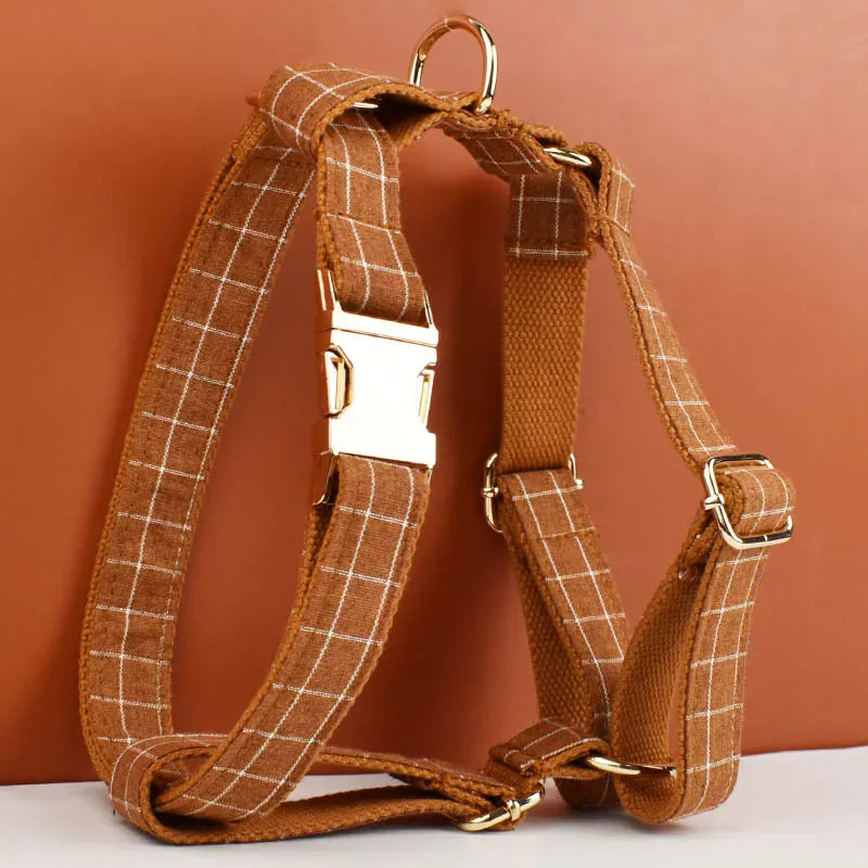 Personalized Classic Brown Plaid Classic Set