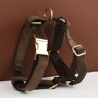 Personalized Dark Brown Velvet Classic Set