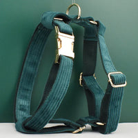 Personalized Dark Green Corduroy Classic Set