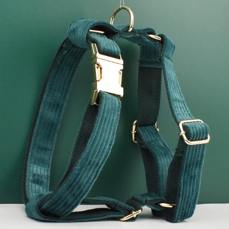 Personalized Dark Green Corduroy Classic Set