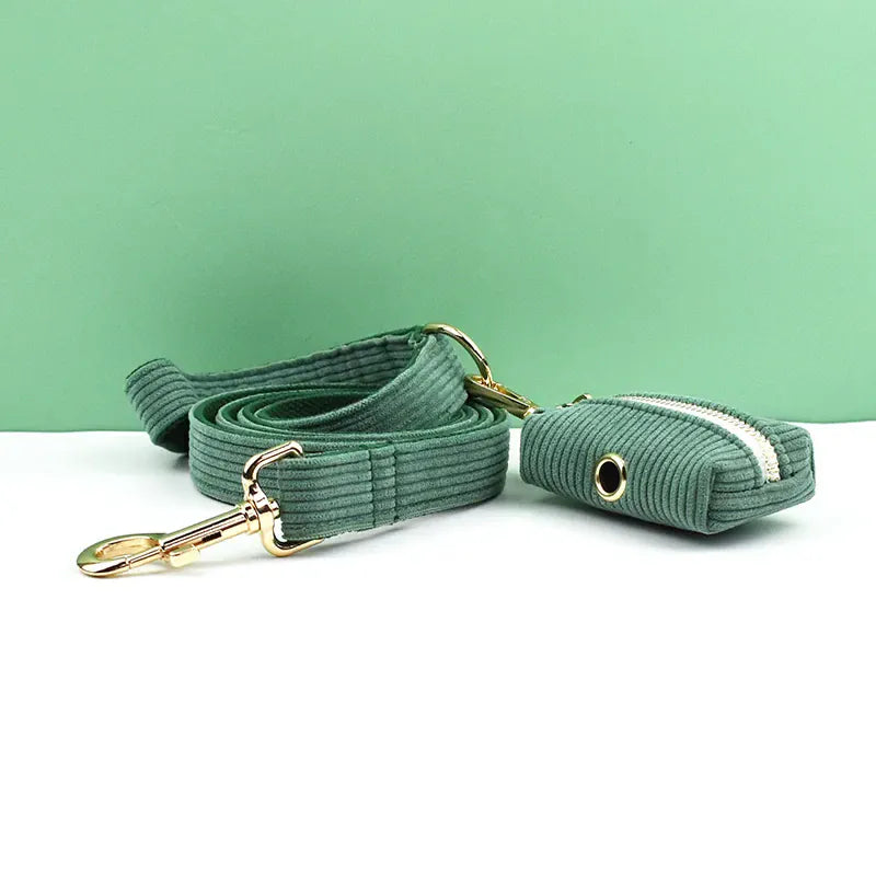 Personalized Dark Green Corduroy Classic Set