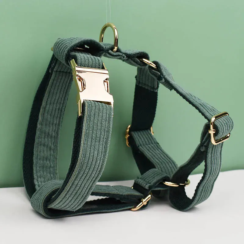 Personalized Dark Green Corduroy Classic Set
