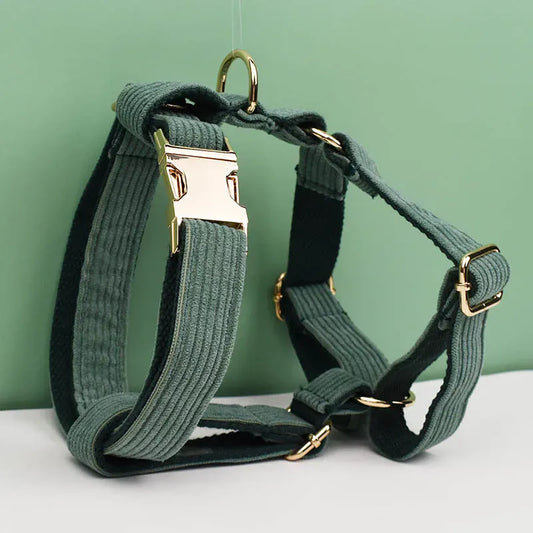 Personalized Dark Green Corduroy Classic Set