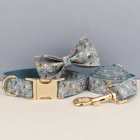 Personalized Dusty Blue Floral Classic Set