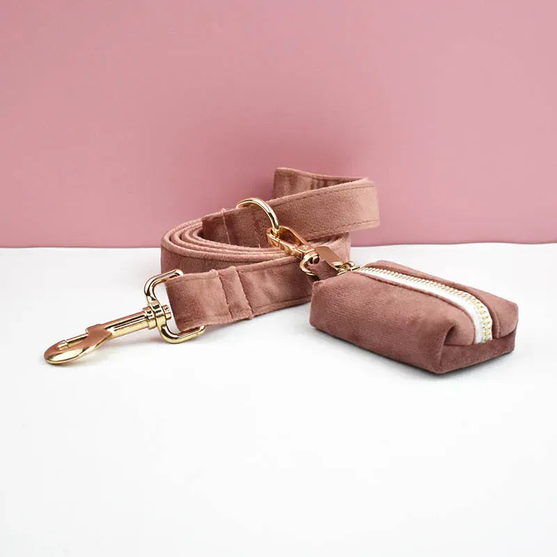 Personalized Dusty Pink Velvet Classic Set
