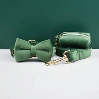 Personalized Forest Green Velvet Classic Set
