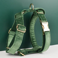 Personalized Forest Green Velvet Classic Set