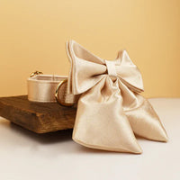 Personalized Gold Satin Wedding Classic Set