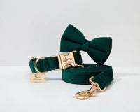 Personalized Green Velvet Classic Set