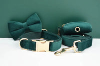 Personalized Green Velvet Classic Set