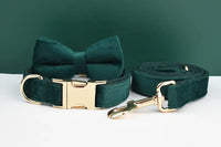 Personalized Green Velvet Classic Set