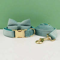 Personalized Green Velvet Classic Set
