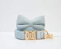 Personalized Light Blue Velvet Classic Set