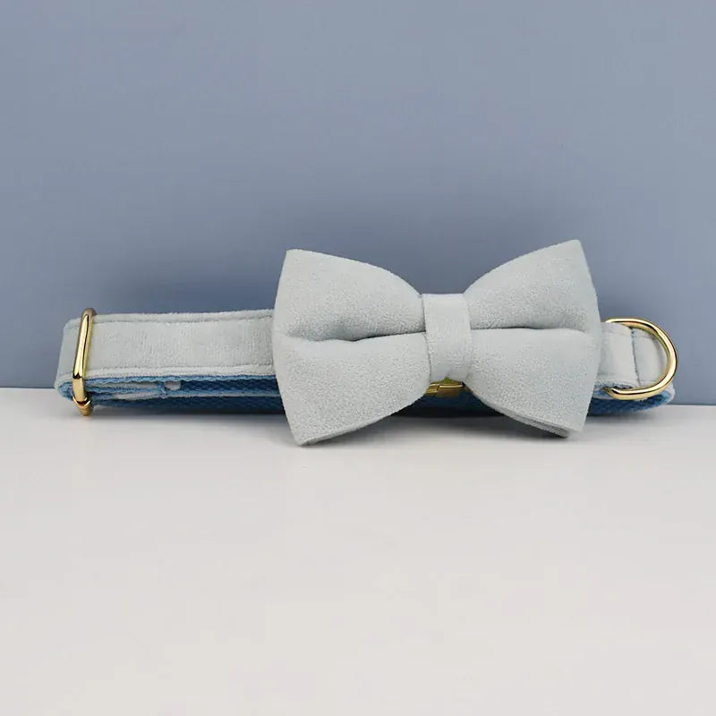 Personalized Light Blue Velvet Classic Set